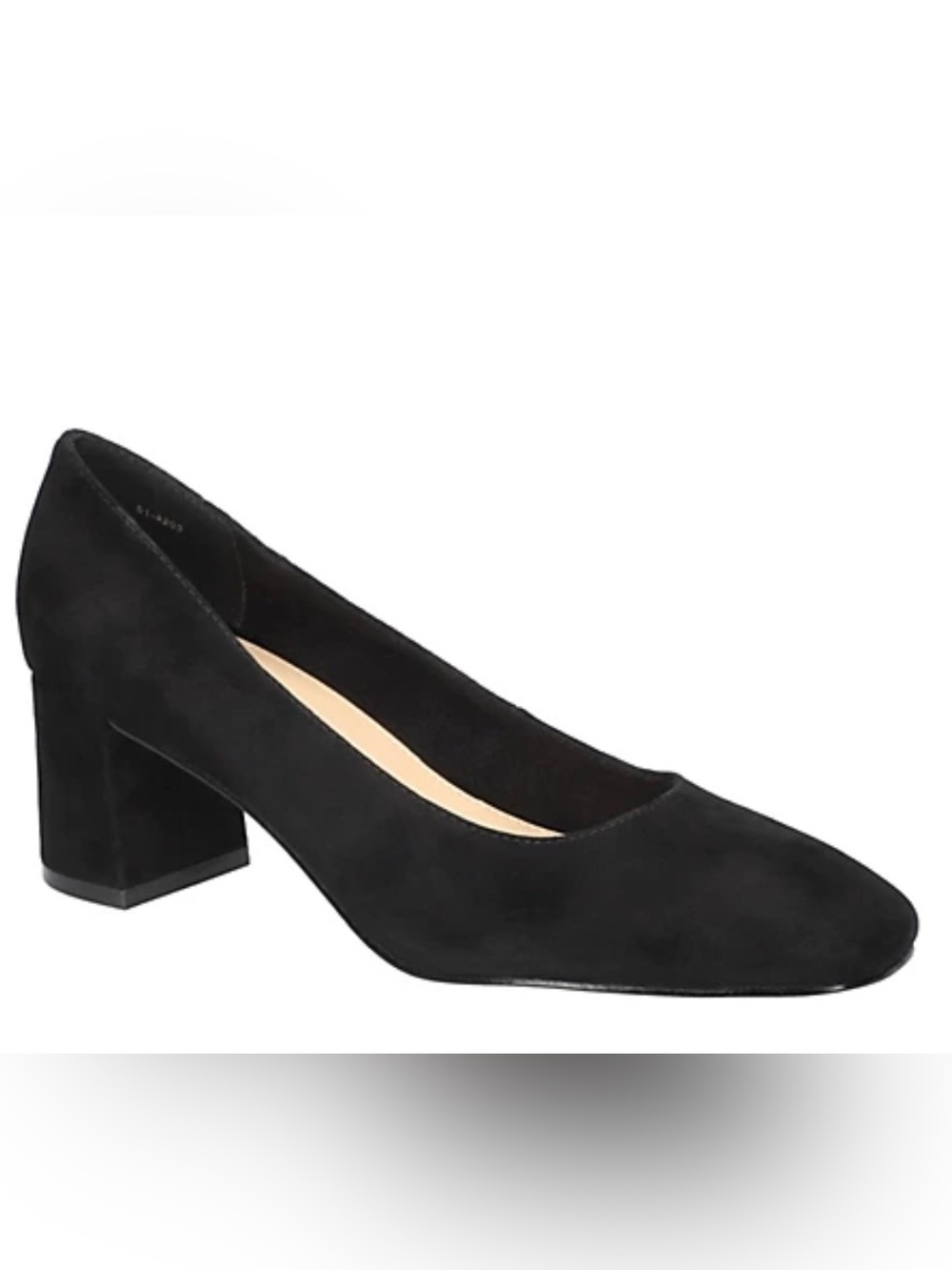 Bella Vita Black Suede Mid Block Heel Pump Sz 10 narrow new
